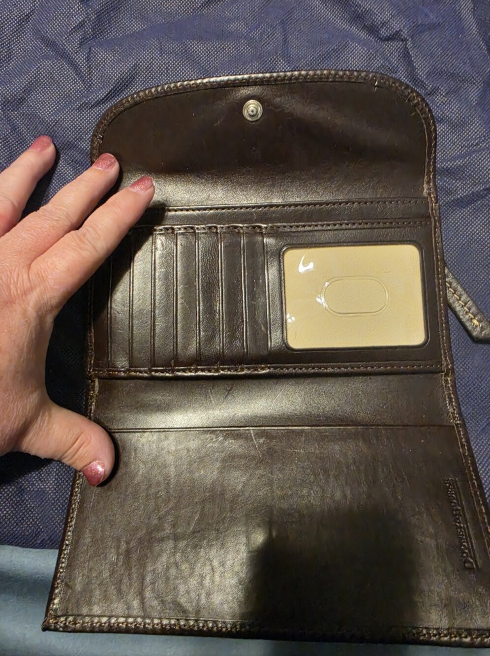 Dooney and Bourke Ostrich Satchel with Florentine Leather Wallet EUC - Picture 14 of 16